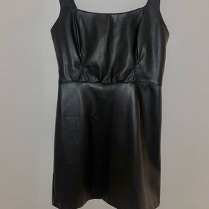 Abercrombie and Fitch black leather dress